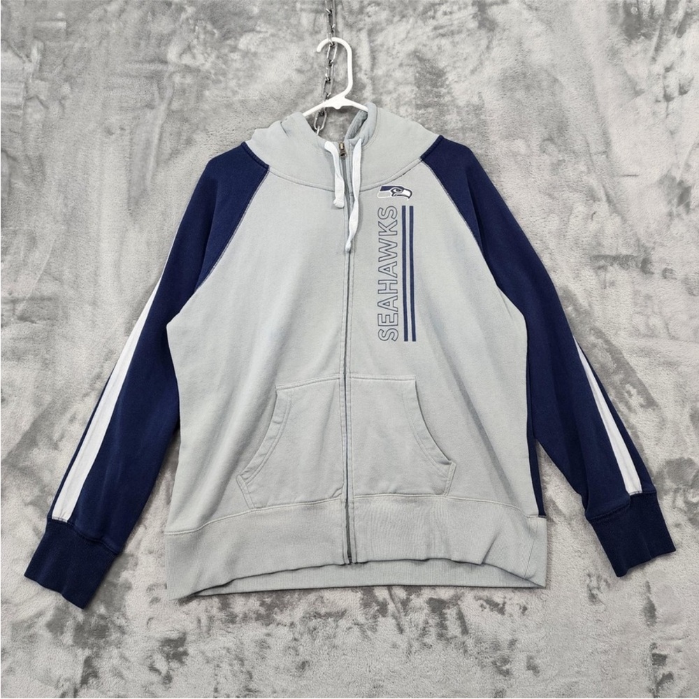 NFL Football Team Apparel Sweatshirt Womens XXL Gray Seattle Seahawks Hoodie
